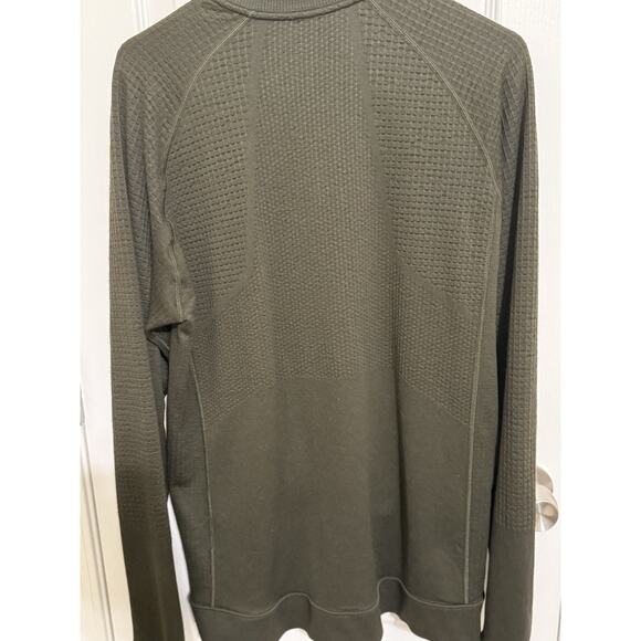 Lululemon Men’s Engineered Warmth Jacket Merino Wool Blend Dark Olive Large - Picture 8 of 13